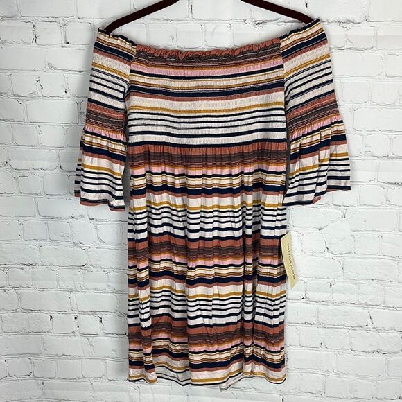 Rewind Off Shoulder Dress - Picture 1 of 5
